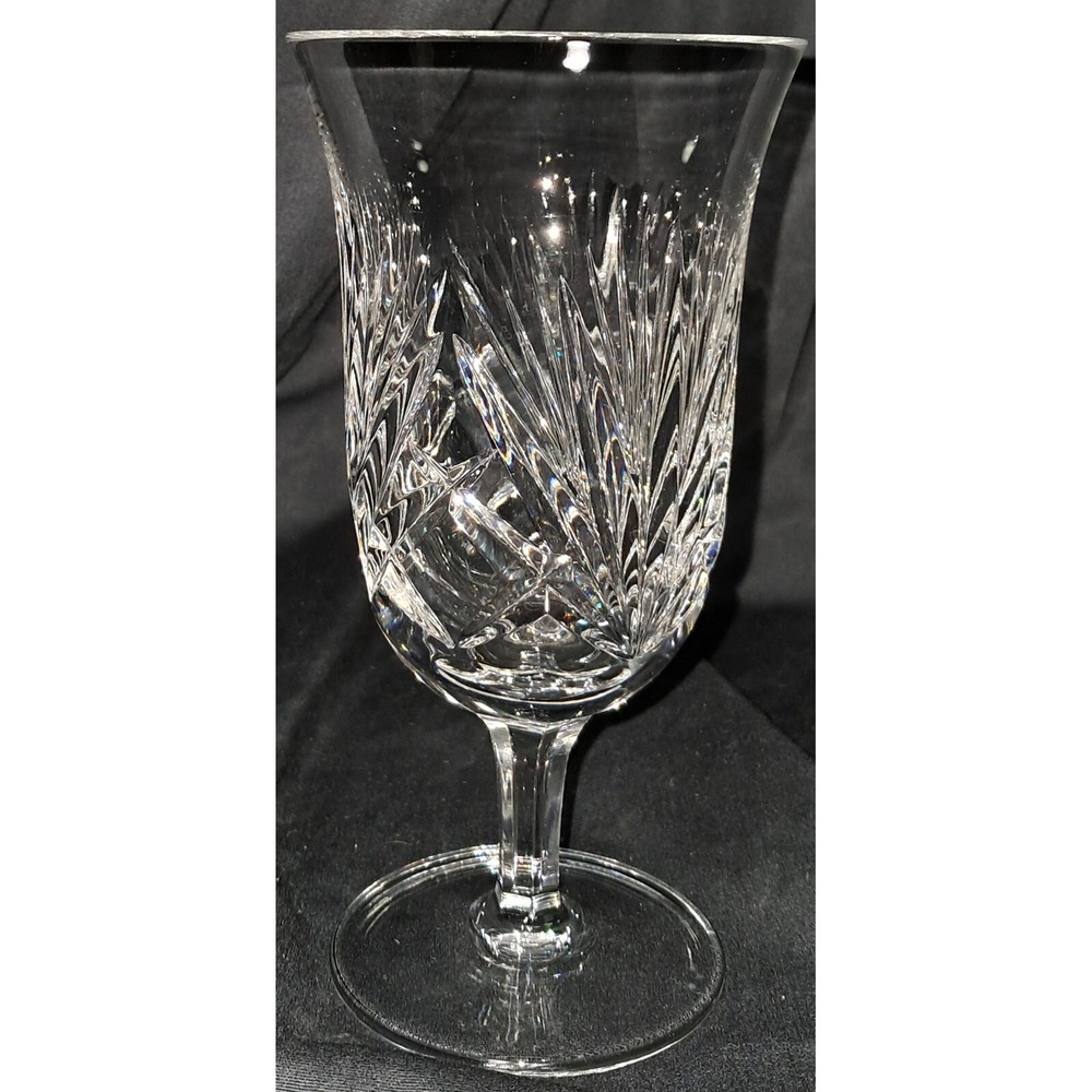 Vintage Gorham Cherrywood‎ Clear Crystal Iced Tea Goblet, 6 7/8, 3 7/8 dia